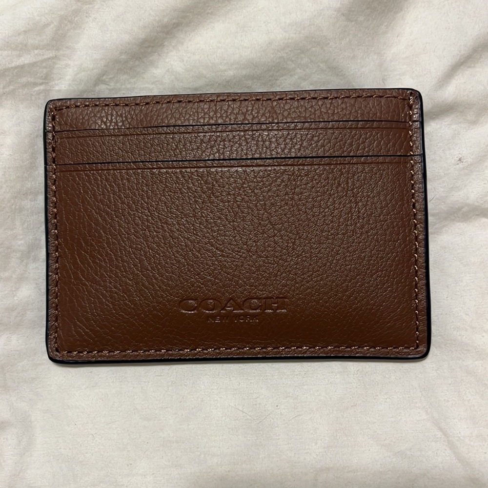 Mens coach money clip wallet NWT